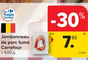 Offre: Jambonneau de porc fumé