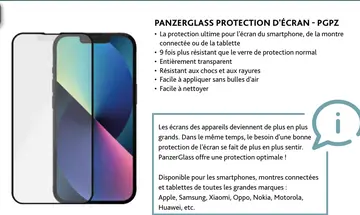 Offre: Panzerglass protection d'écran - pgpz