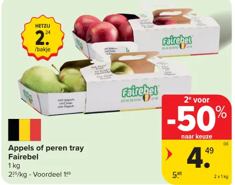 Promotie: Appels of peren tray