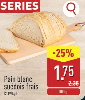 Offre: Pain blanc suédois frais