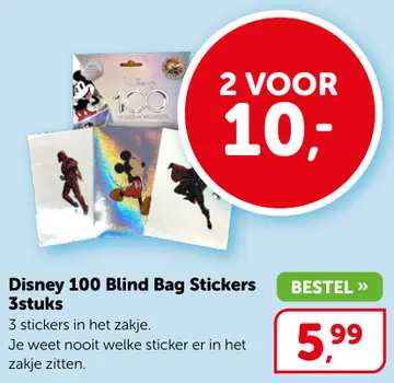 Aanbieding: Disney 100 Blind Bag Stickers