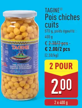 Offre: Tagine Pois chiches cuits