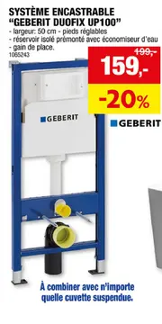 Offre: Geberit duofix up100