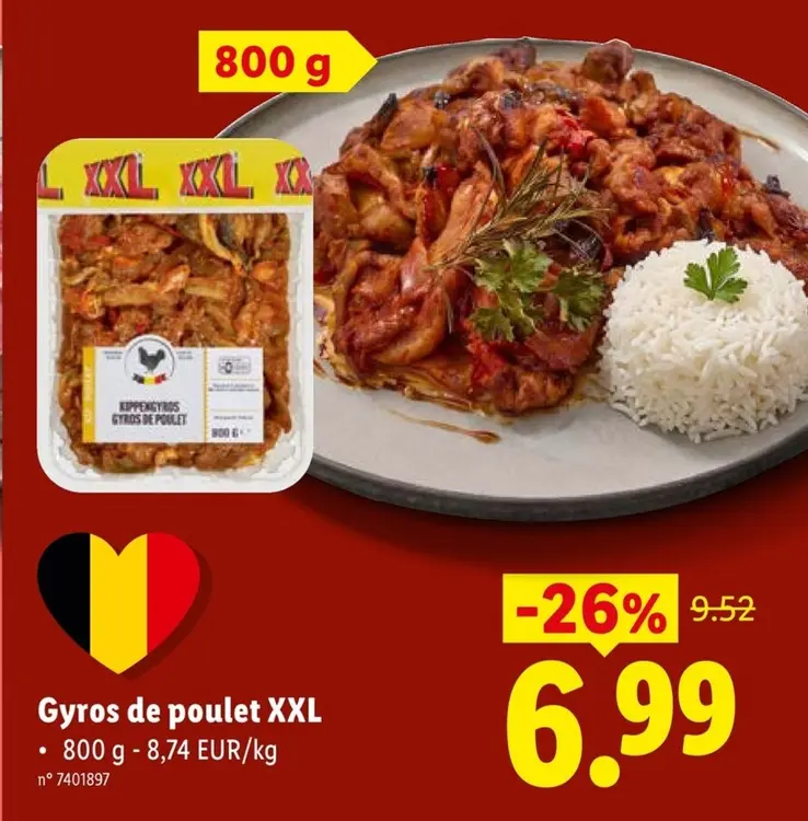 Offre: Gyros de poulet XXL