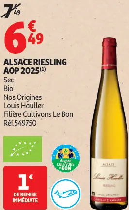 Offre: Louis Hauller Alsace Riesling AOP 2025