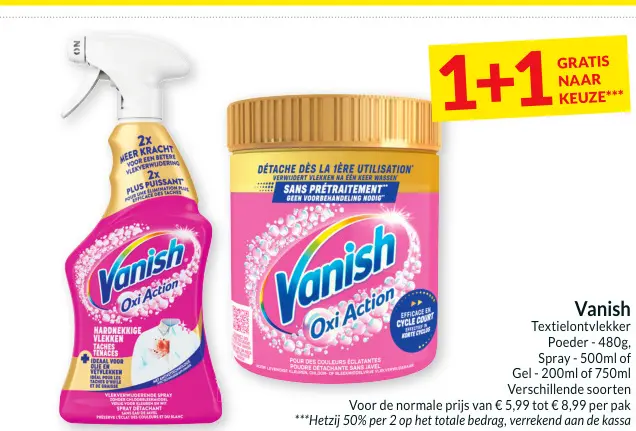 Promotie: Textielontvlekker