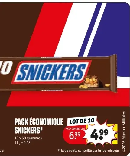 Offre: Snickers
