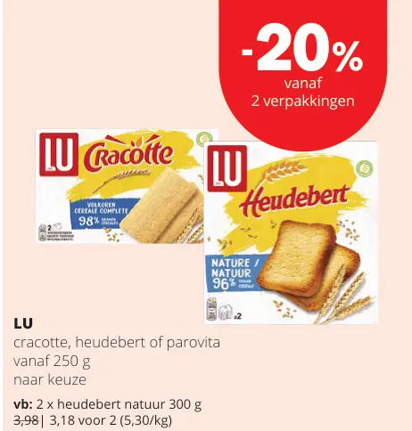Promotie: Cracotte, heudebert of parovita