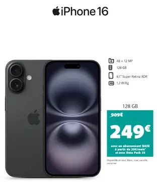 Offre: Apple iPhone