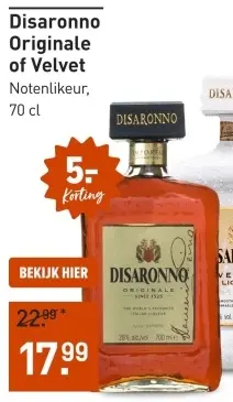 Aanbieding: Disaronno Originale of Velvet