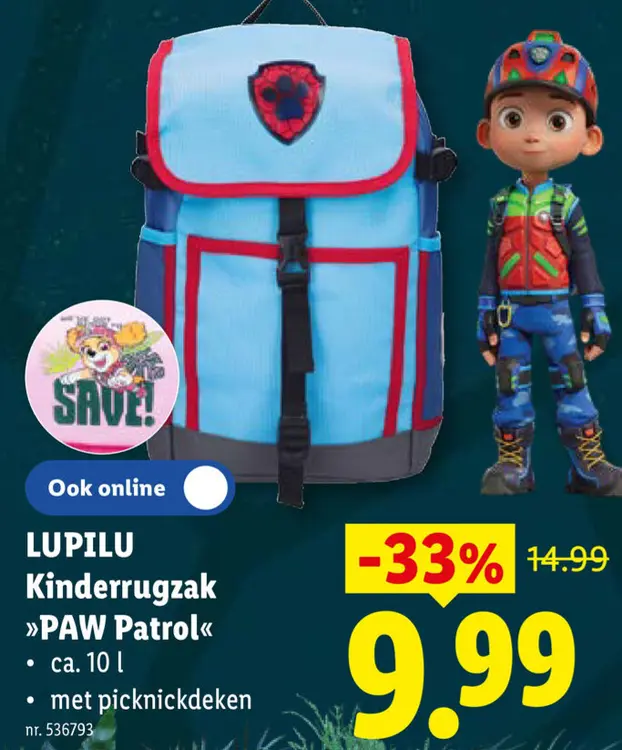Promotie: Kinderrugzak "PAW Patrol"