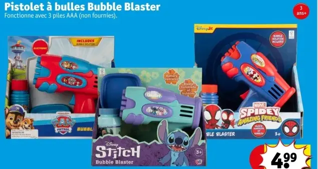 Offre: Pistolet à bulles Bubble Blaster