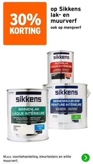 Aanbieding: Lak- en muurverf