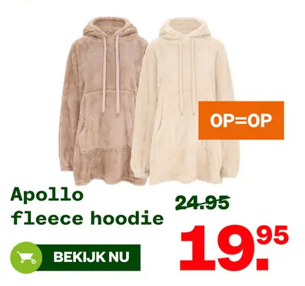 Aanbieding: Apollo fleece hoodie