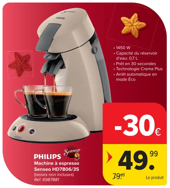 Offre: Machine à espresso Senseo HD7806/35
