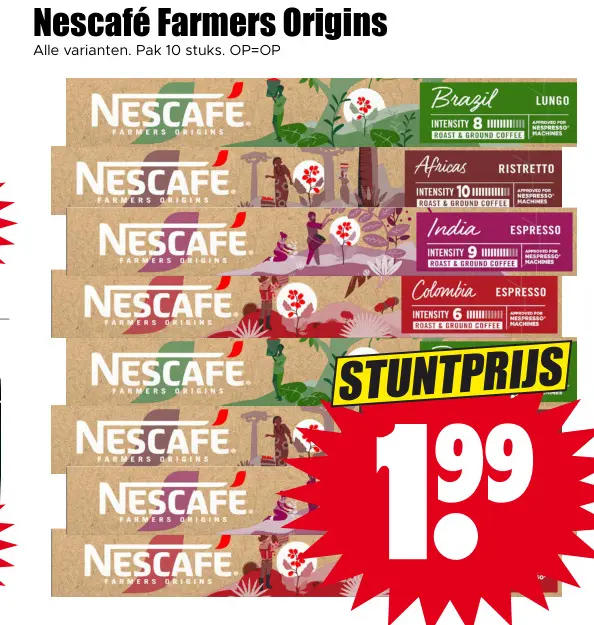 Aanbieding: Nescafé Farmers Origins