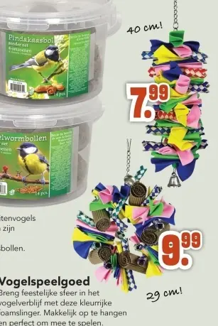 Aanbieding: Vogelspeelgoed