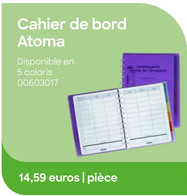 Offre: Cahier de bord