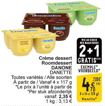 Offre: Crème dessert Roomdessert