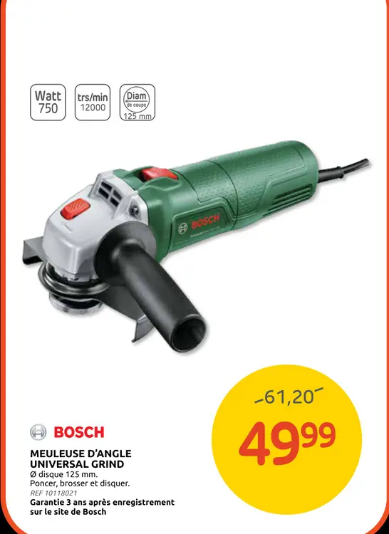 Promotie: Meuleuse d'angle universal grind