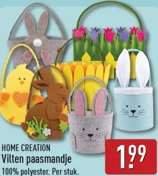 Aanbieding: Vilten paasmandje