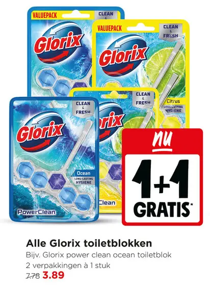 Aanbieding: Glorix toiletblokken