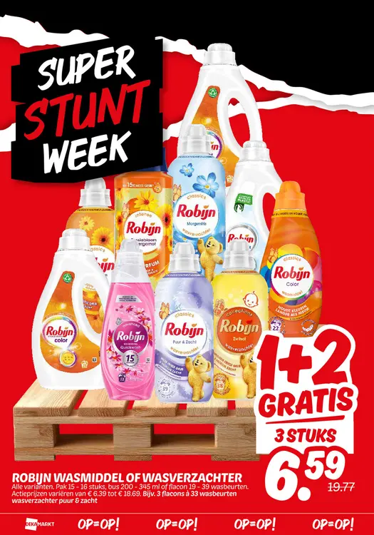 Aanbieding: Wasmiddel of wasverzachter