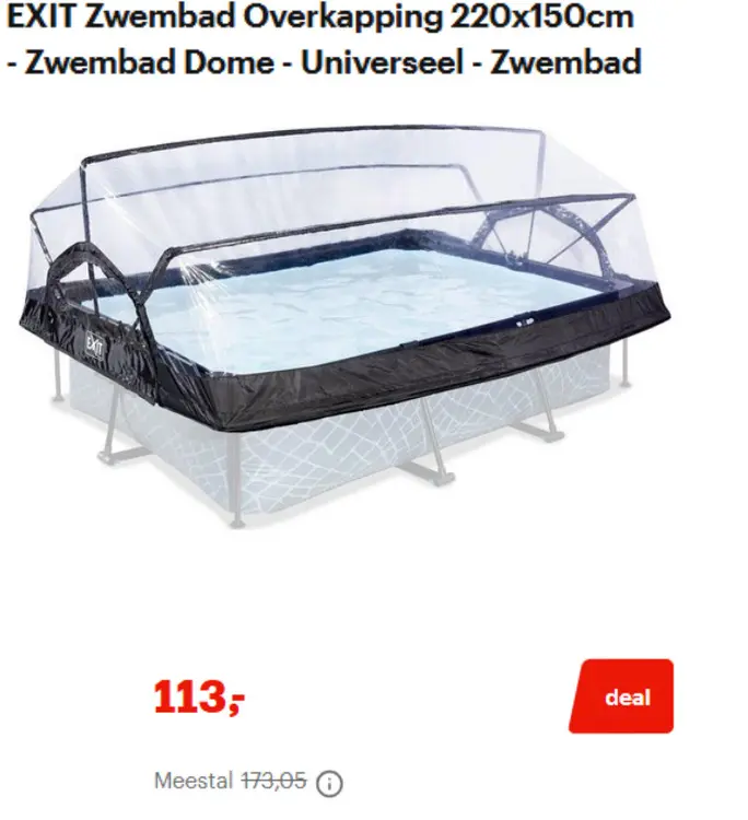 Promotie: Zwembad Overkapping
