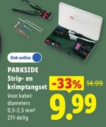 Aanbieding: Strip- en krimptangset