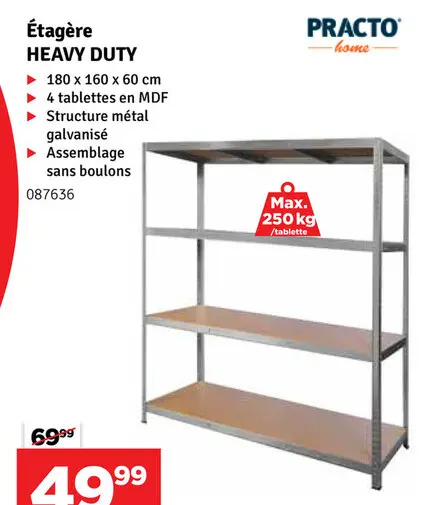 Offre: Étagère HEAVY DUTY