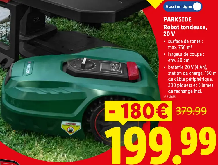 Offre: Robot tondeuse