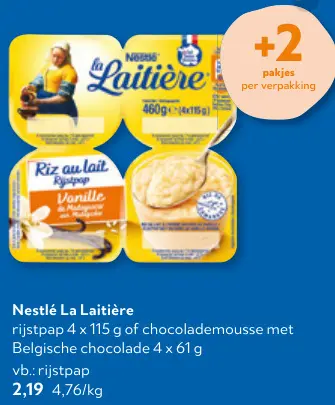 Promotie: Rijstpap of chocolademousse