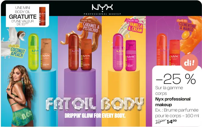 Offre: Brume parfumée pour le corps