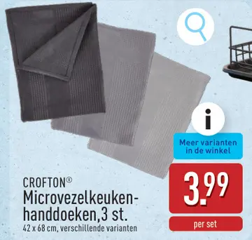 Aanbieding: CROFTON® Microvezelkeuken-handdoeken