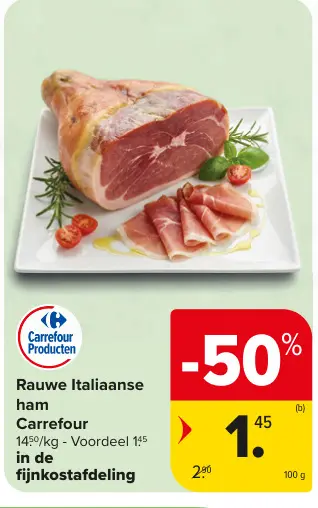 Promotie: Rauwe Italiaanse ham