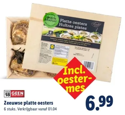Aanbieding: Zeeuwse platte oesters
