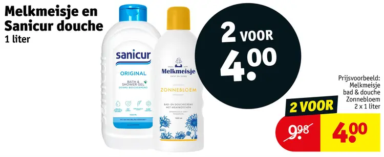 Aanbieding: Melkmeisje en Sanicur douche