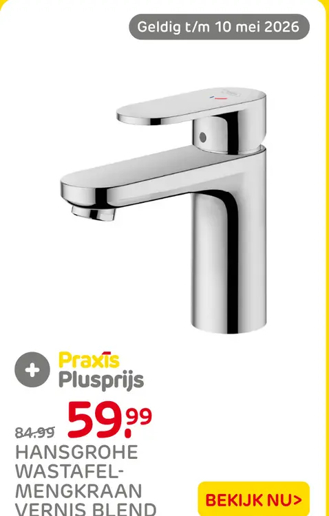 Aanbieding: Hansgrohe wastafel-mengkraan vernis blend
