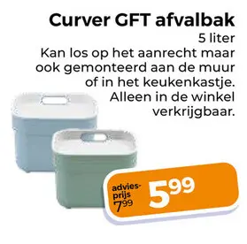 Aanbieding: Curver GFT afvalbak