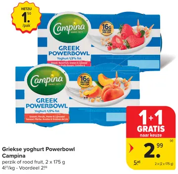 Aanbieding: Griekse yoghurt Powerbowl