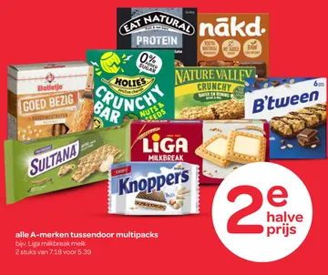 Aanbieding: A-merken tussendoor multipacks