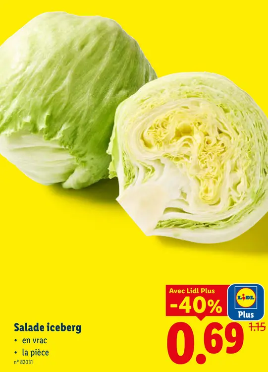 Offre: Salade iceberg