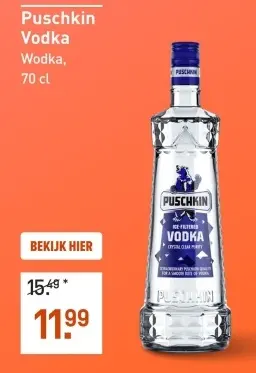 Aanbieding: Puschkin Vodka