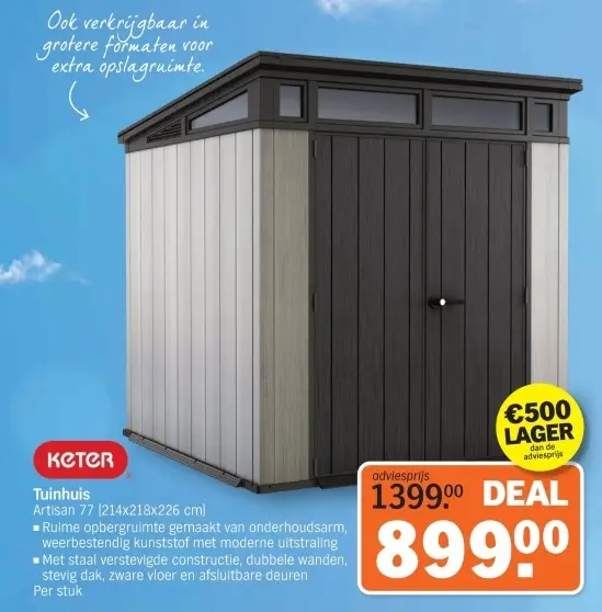 Aanbieding: Tuinhuis Artisan 77