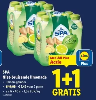 Promotie: Niet-bruisende limonade