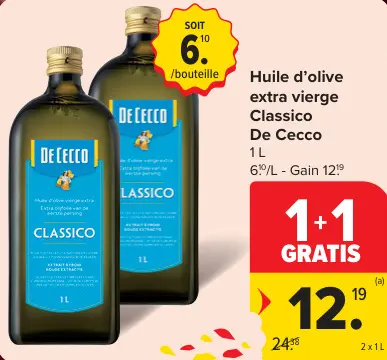 Offre: Huile d'olive extra vierge Classico