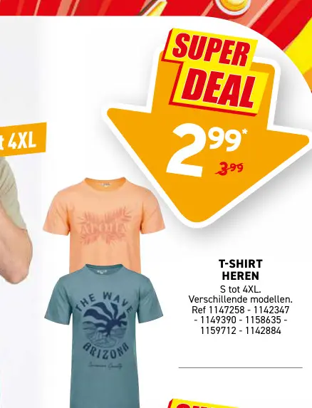 Promotie: T-shirt heren