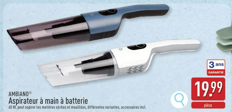 Offre: Aspirateur à main à batterie