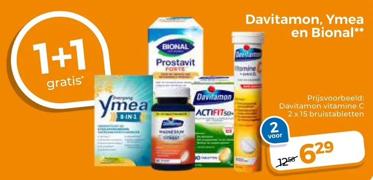 Aanbieding: Davitamon, Ymea en Bional