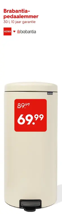 Aanbieding: Brabantia-pedaallemmer